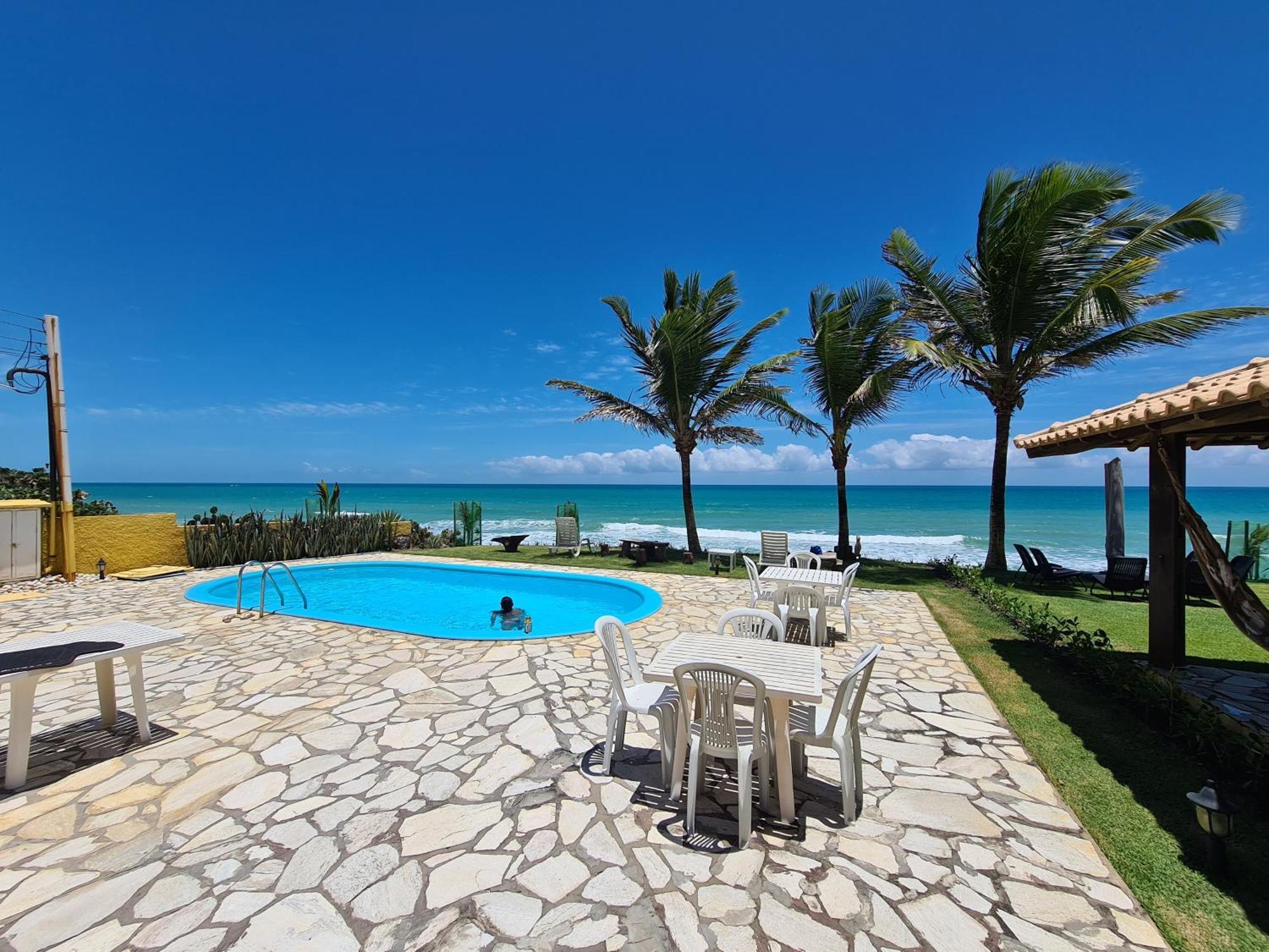 Condominio Exclusivo A Beira Mar - Casa De 04 Quartos Com Piscina E Churrasqueira Barra de Sao Miguel Εξωτερικό φωτογραφία