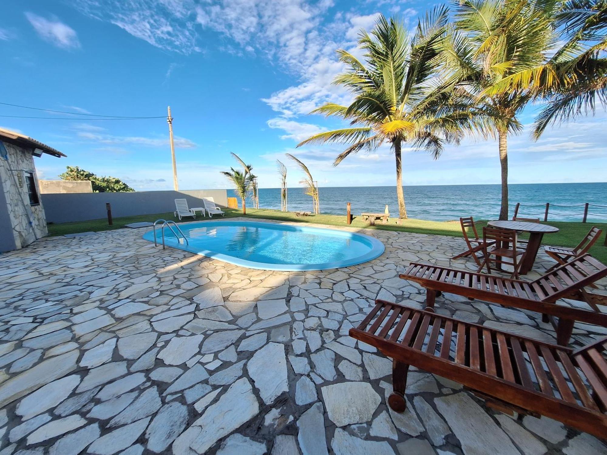 Condominio Exclusivo A Beira Mar - Casa De 04 Quartos Com Piscina E Churrasqueira Barra de Sao Miguel Εξωτερικό φωτογραφία