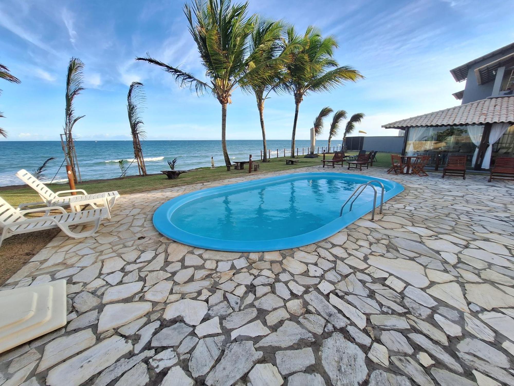 Condominio Exclusivo A Beira Mar - Casa De 04 Quartos Com Piscina E Churrasqueira Barra de Sao Miguel Εξωτερικό φωτογραφία