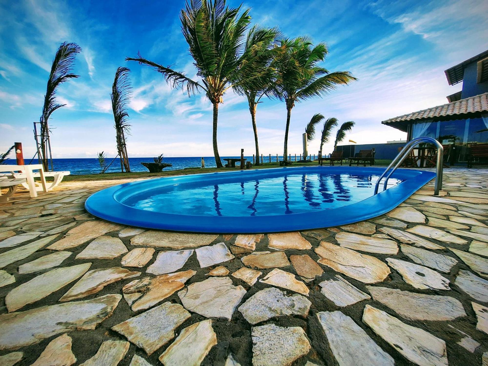 Condominio Exclusivo A Beira Mar - Casa De 04 Quartos Com Piscina E Churrasqueira Barra de Sao Miguel Εξωτερικό φωτογραφία