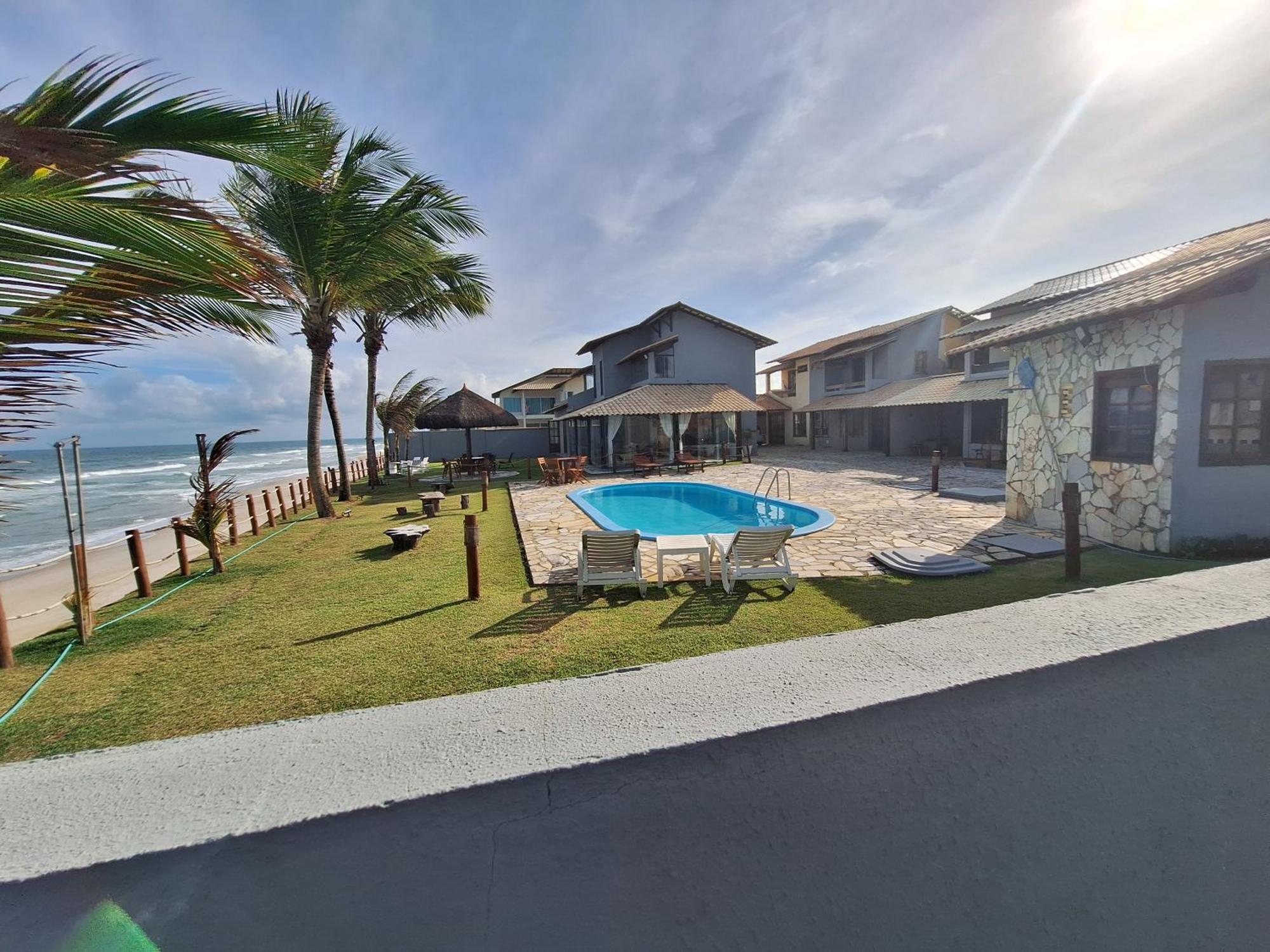 Condominio Exclusivo A Beira Mar - Casa De 04 Quartos Com Piscina E Churrasqueira Barra de Sao Miguel Εξωτερικό φωτογραφία